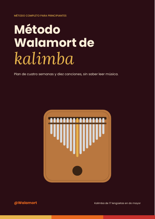 Portada del Método Walamort de kalimba, nivel básico