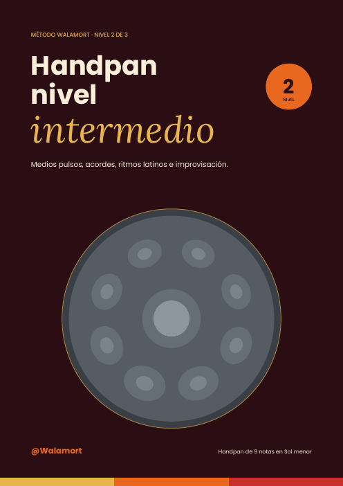 Portada del método de handpan, nivel intermedio