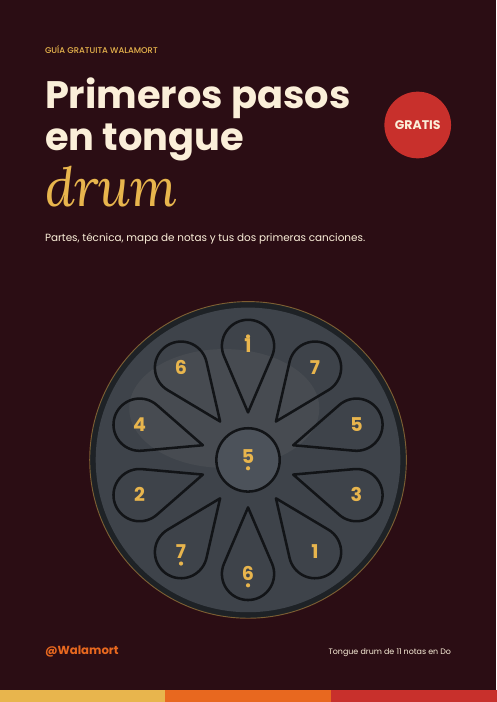 Portada de la guía Primeros pasos en tongue drum